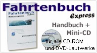 Fahrtenbuch Hanbuch mit Mini-CD (f�r jedes CD/DVD Laufwerk geeignet)