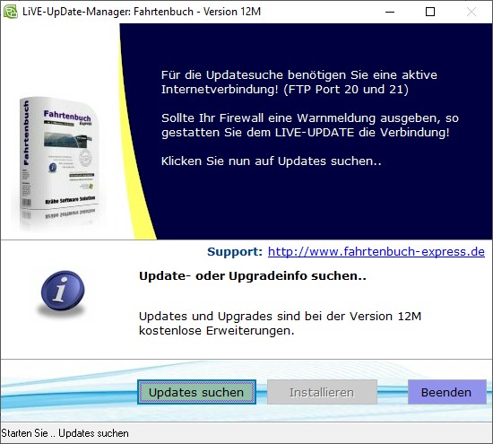 Update & Upgrades fr das Fahrtenbuch